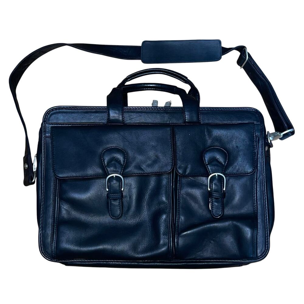 Kenneth Cole Vintage Leather Attache Briefcase